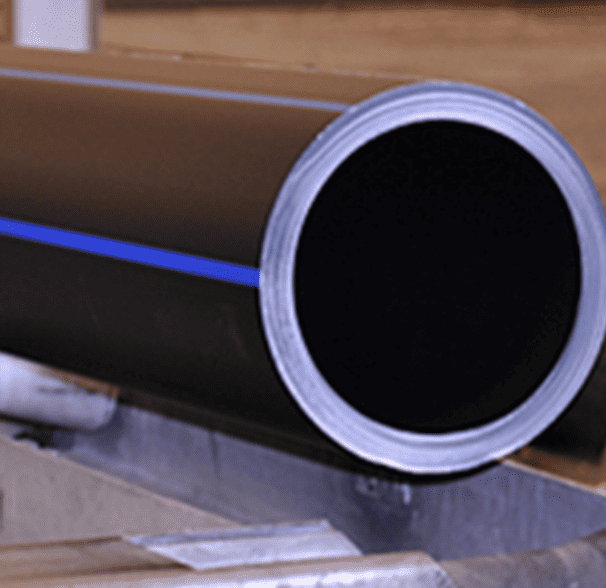 close up of hdpe pipe